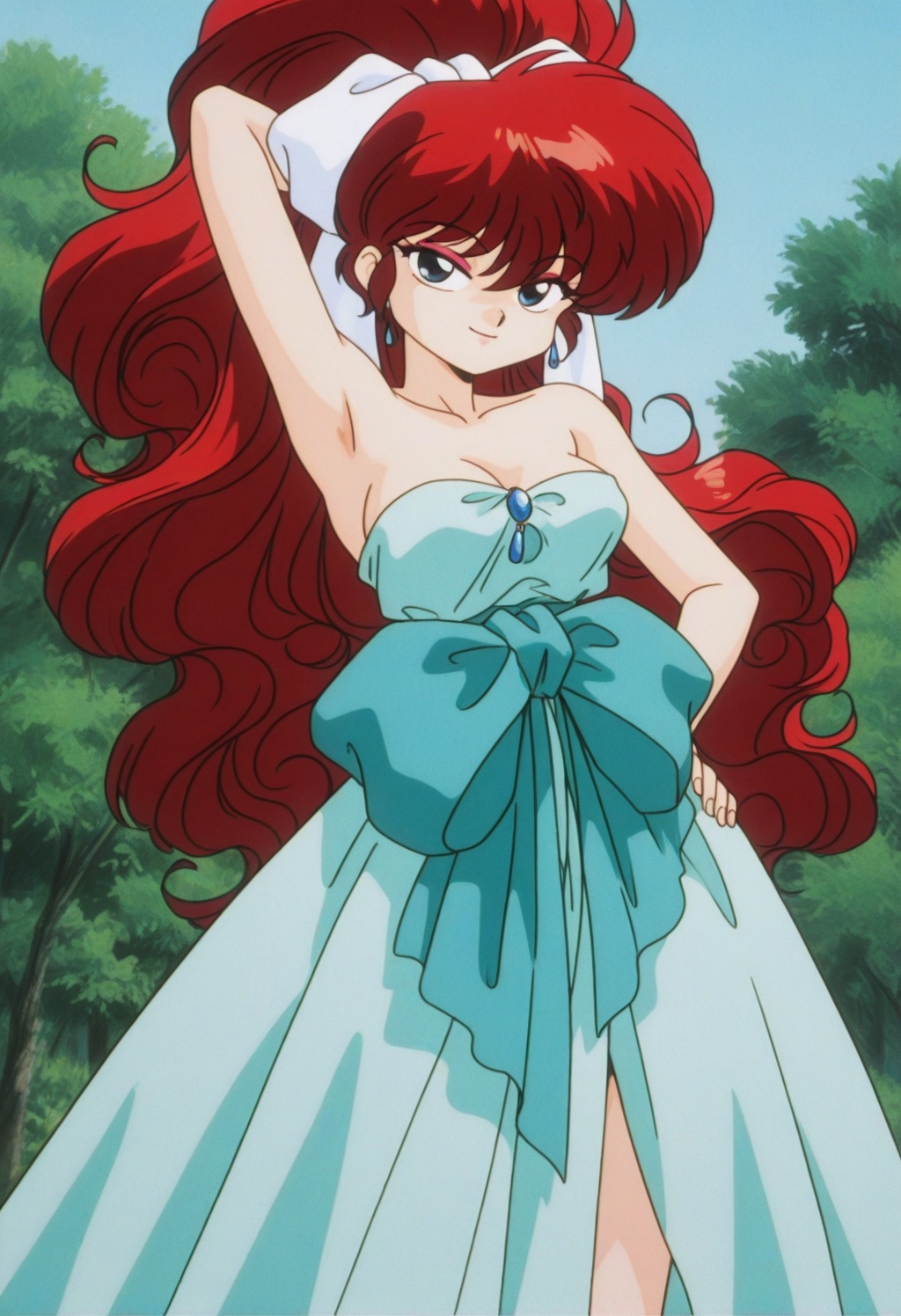 rankosaotome,  1girl,  red hair on Tensor.Art