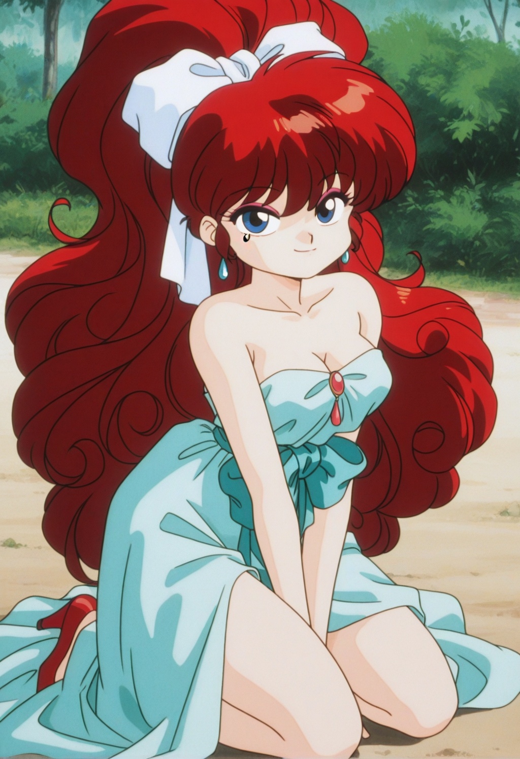 rankosaotome,  1girl,  red hair on Tensor.Art