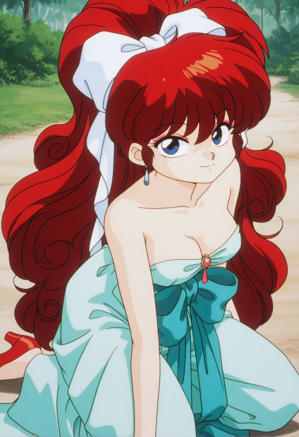rankosaotome,  1girl,  red hair on Tensor.Art