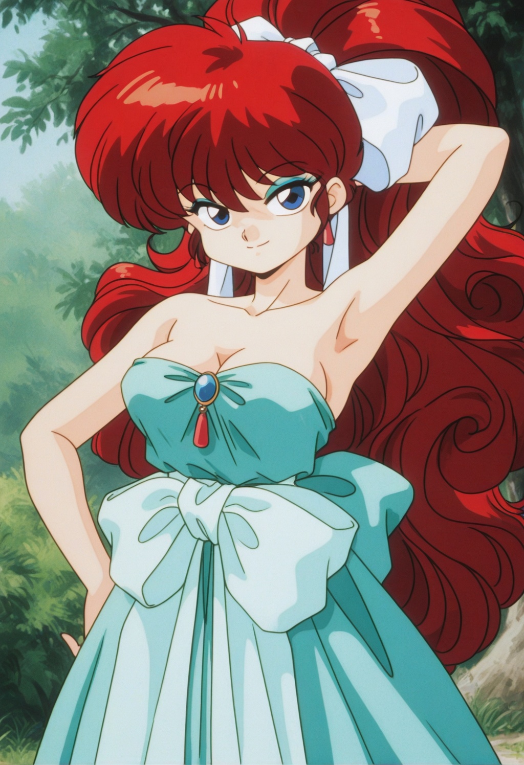 rankosaotome,  1girl,  red hair on Tensor.Art