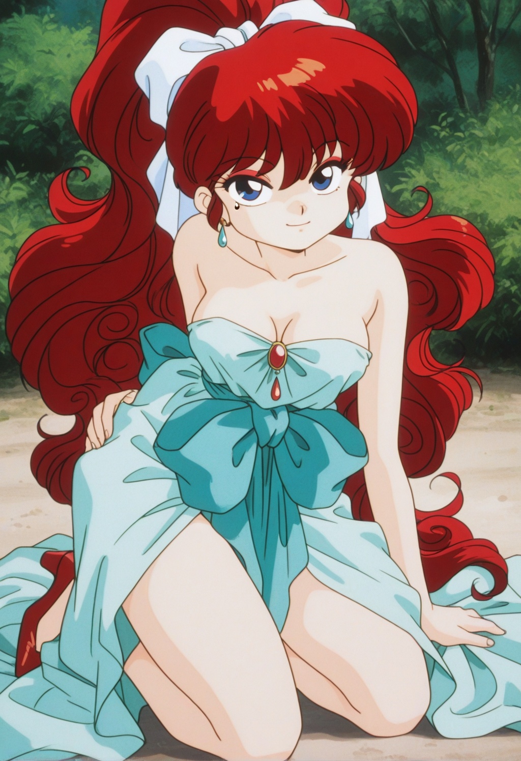 rankosaotome,  1girl,  red hair on Tensor.Art