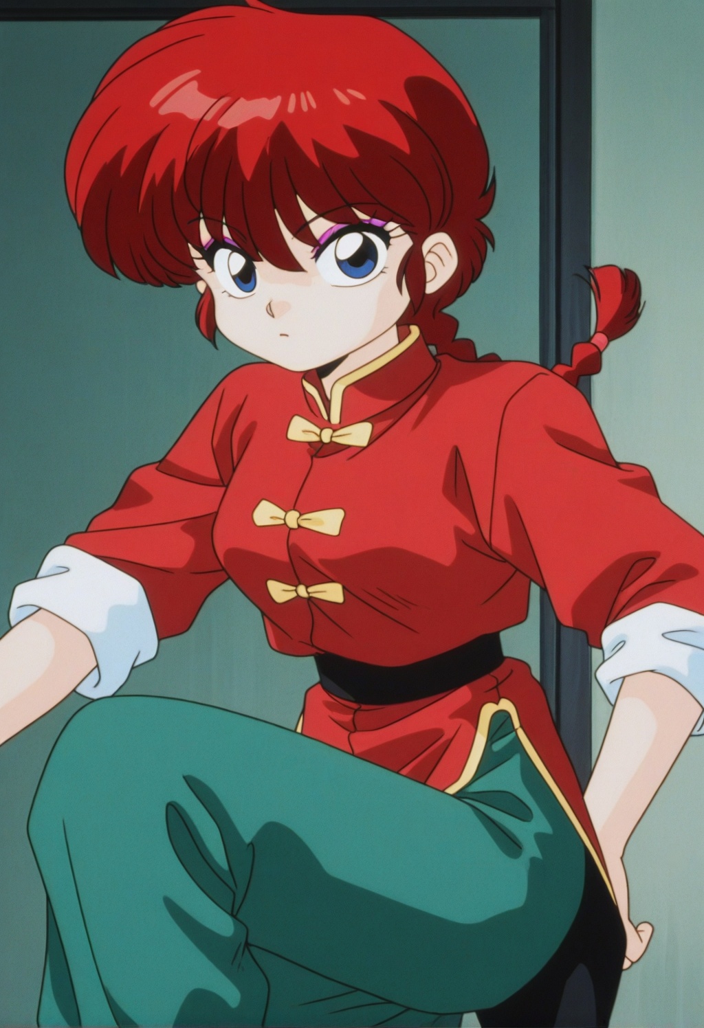 rankosaotome,  1girl,  red hair on Tensor.Art