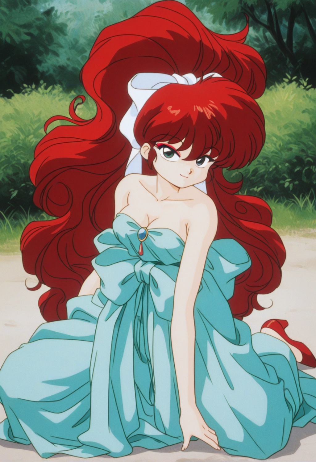 rankosaotome,  1girl,  red hair on Tensor.Art
