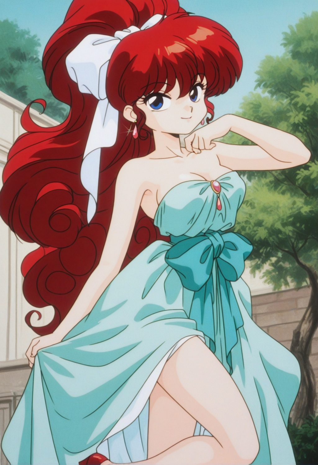 rankosaotome,  1girl,  red hair on Tensor.Art