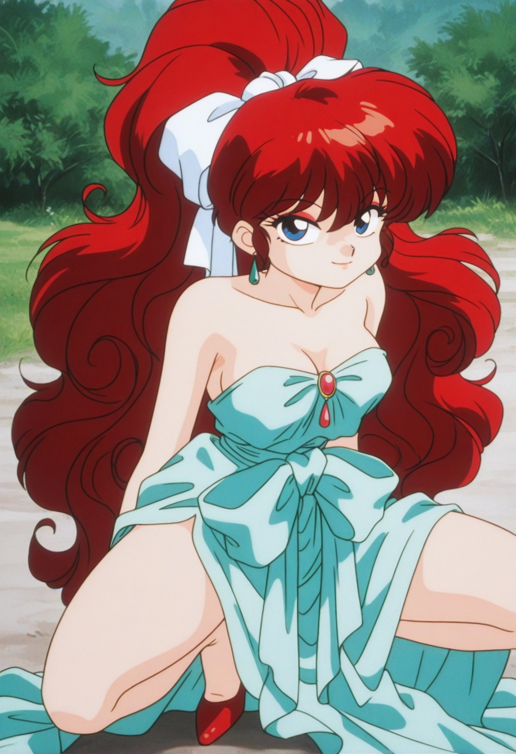 rankosaotome,  1girl,  red hair on Tensor.Art