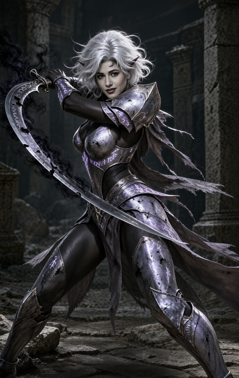 The face of woman in should be used for the woman in . Everything else should remain the same in on Tensor.Art
