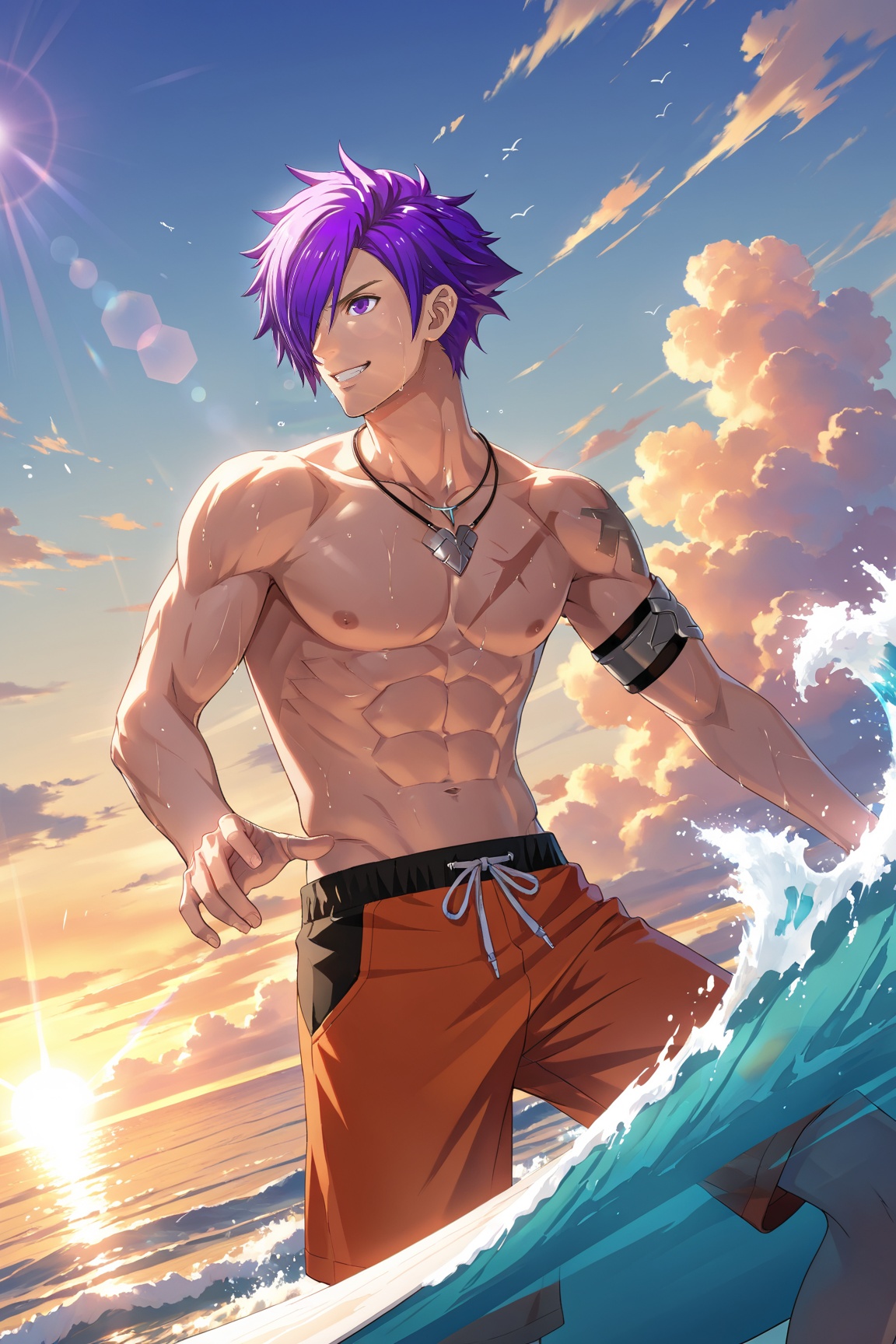 1boy,  Shez_FE3H,  purple hair on Tensor.Art