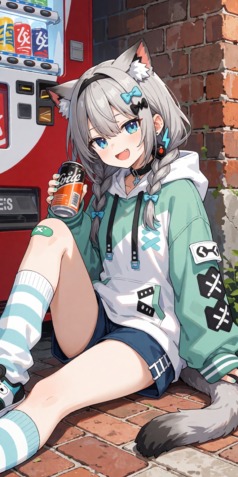 1girl,  solo,  Rairai You as an indie virtual YouTuber on Tensor.Art