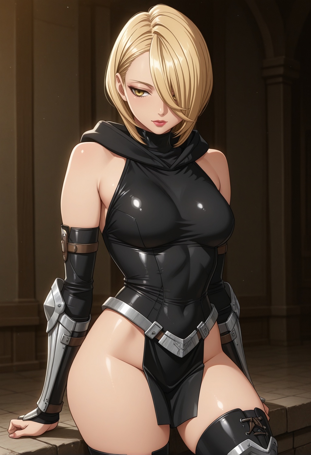 shinobiddd,  1girl,  short hair on Tensor.Art