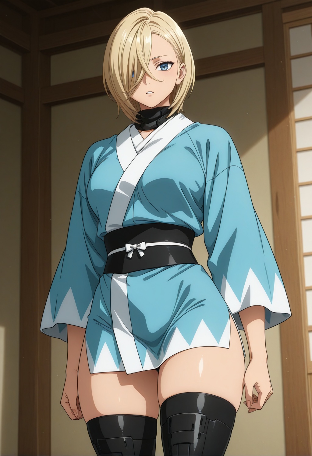 shinobiddd,  1girl,  short hair on Tensor.Art