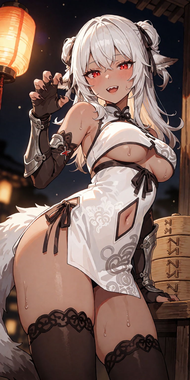 1girl,  solo,  an original dark-skinned fantasy character on Tensor.Art