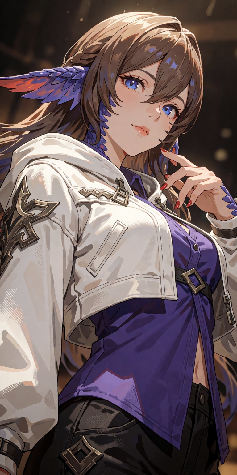 1girl,  solo,  an Au Ra character from Final Fantasy XIV on Tensor.Art