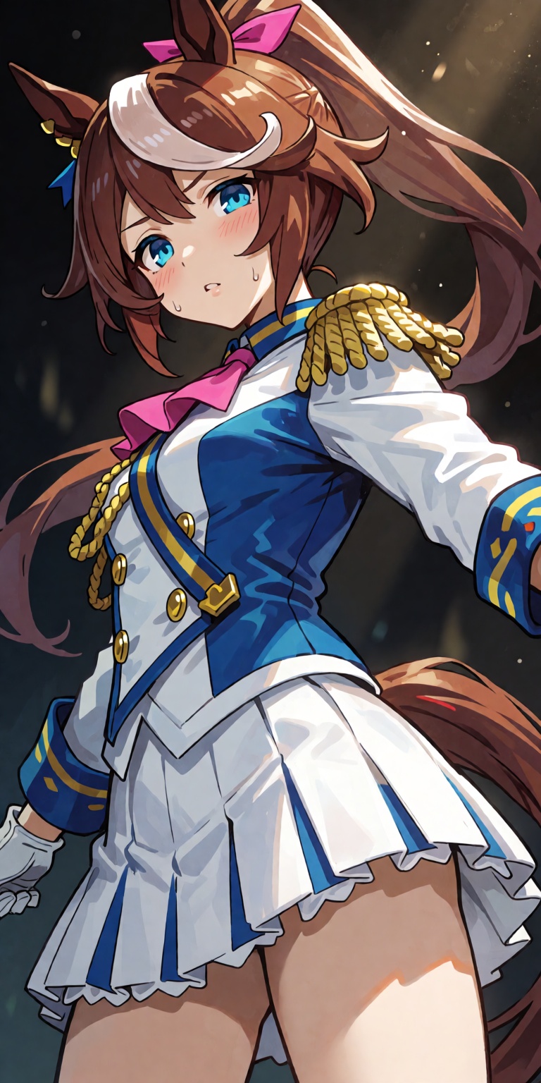 1girl,  solo,  Tokai Teio from Umamusume on Tensor.Art