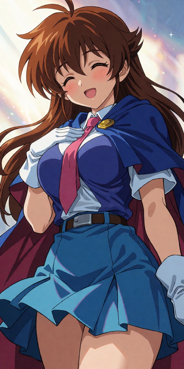 1girl,  solo,  Ririna Yurise from Mahou Senshi Symphonic Knights in 2000s anime official art style on Tensor.Art