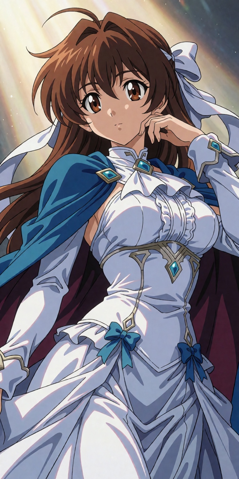 1girl,  solo,  Ririna Yurise from Mahou Senshi Symphonic Knights in 2000s anime official art style on Tensor.Art