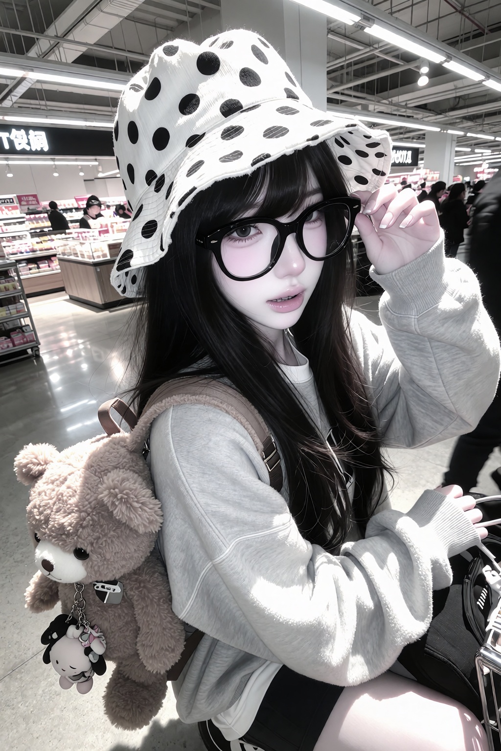 character: ***** young woman,  slim petite build,  fair skin on Tensor.Art