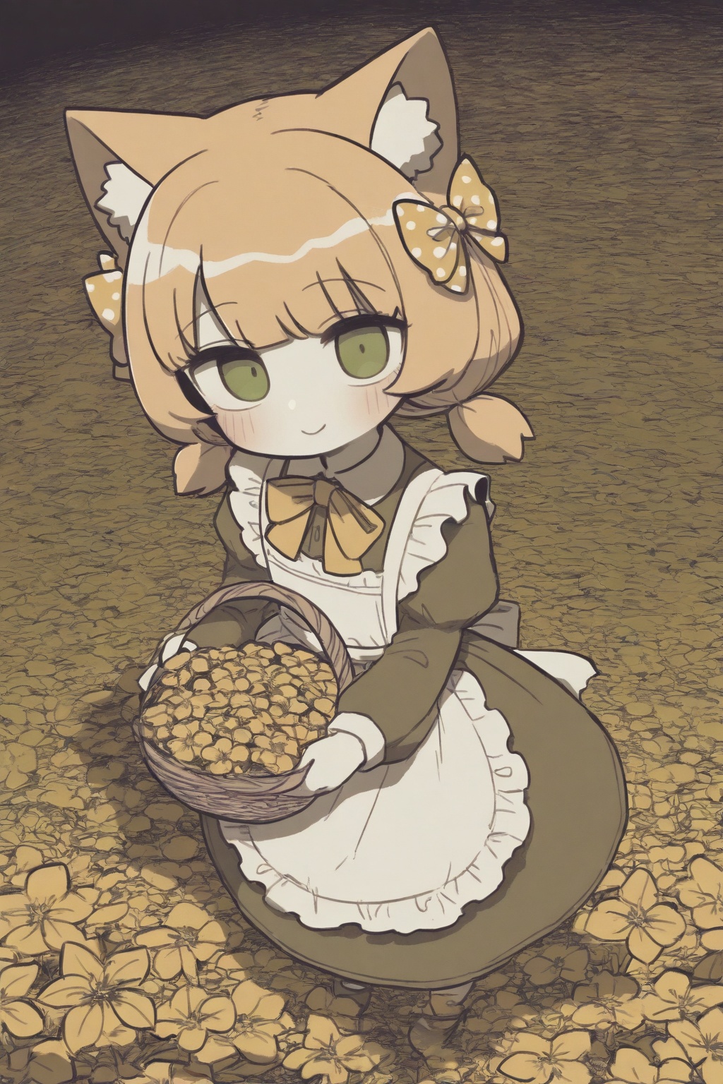 1girl,  cat ears,  animal ear fluff by 叫我浅笑大人就好了 on Tensor.Art