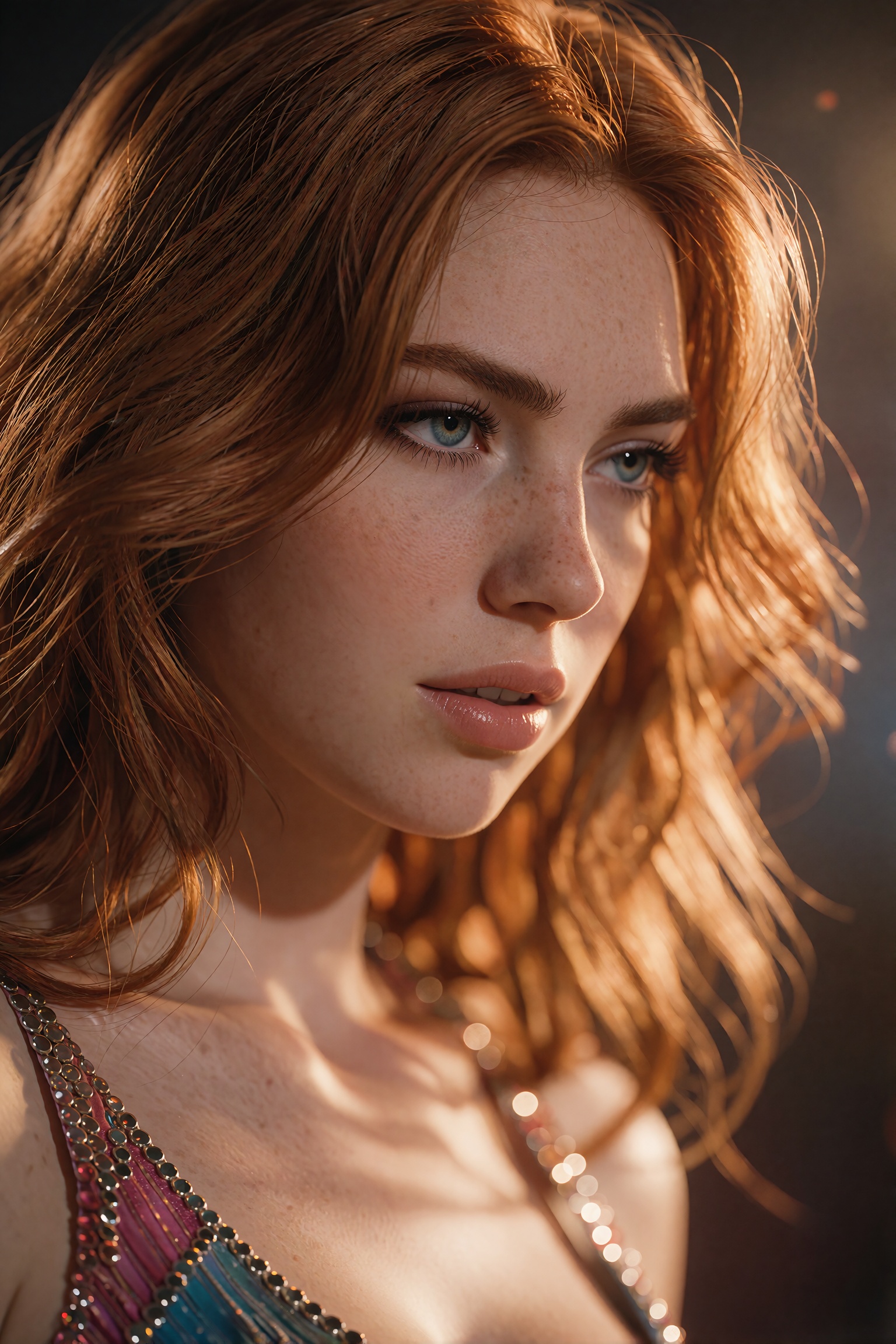Hyper detailed Blender portrait of a beautiful woman,  shot on 85mm lens,  f/1.8 on Tensor.Art