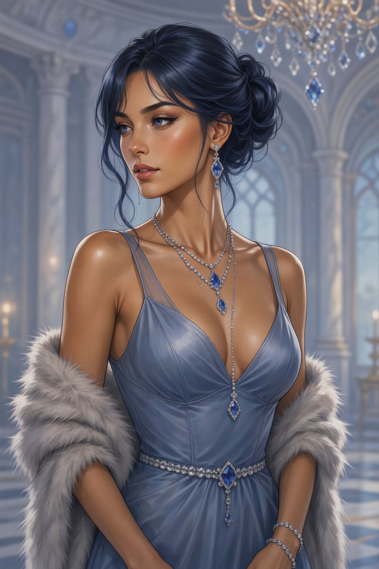 Semi-realistic digital illustration,  clean sharp linework,  smooth edge transitions on Tensor.Art