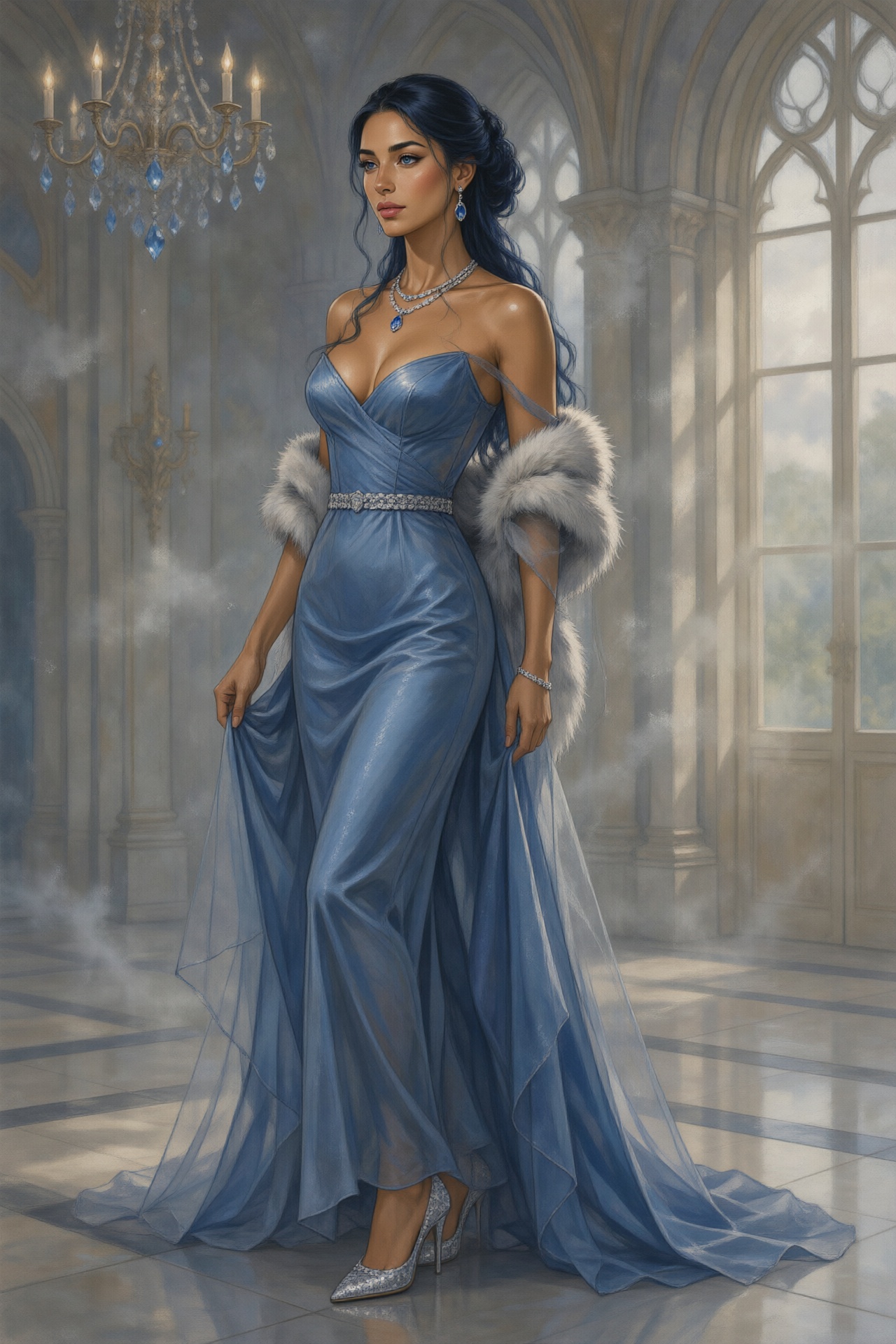 Semi-realistic digital illustration,  pseudo-realistic,  nini-tone on Tensor.Art