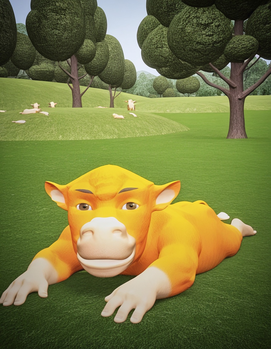 mai_nl,  3d,  cow on Tensor.Art