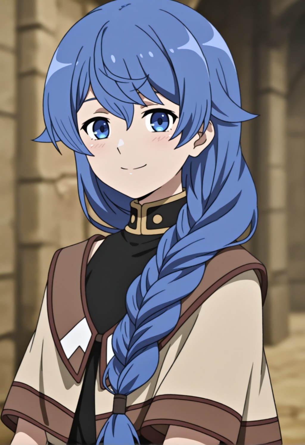 rokarimt,  1girl,  blue hair on Tensor.Art
