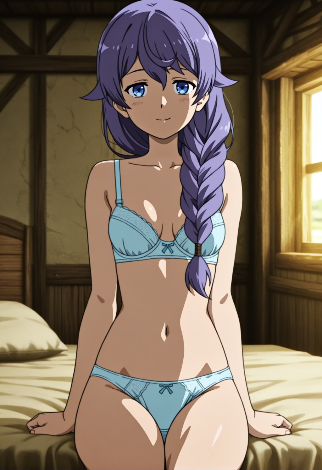 rokarimt,  1girl,  long purple hair on Tensor.Art
