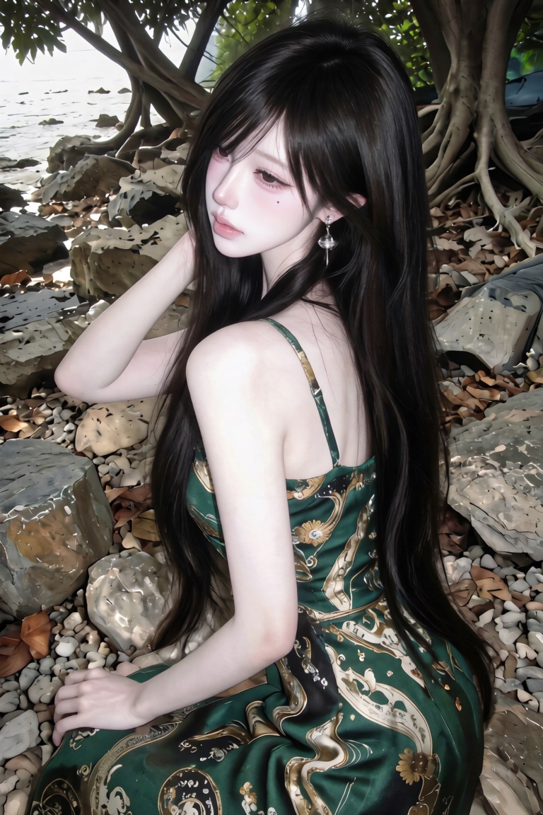 1 woman,  solo,  beautiful young woman on Tensor.Art