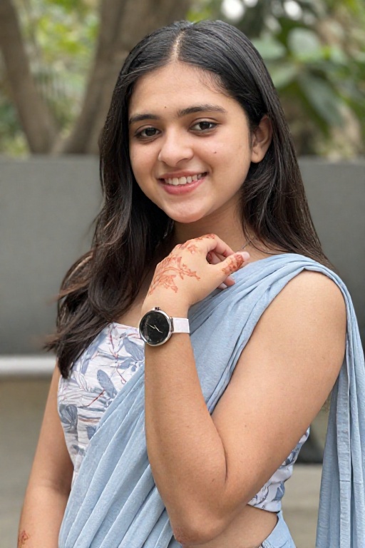 muchiGirl,  south asian girl,  smile on Tensor.Art