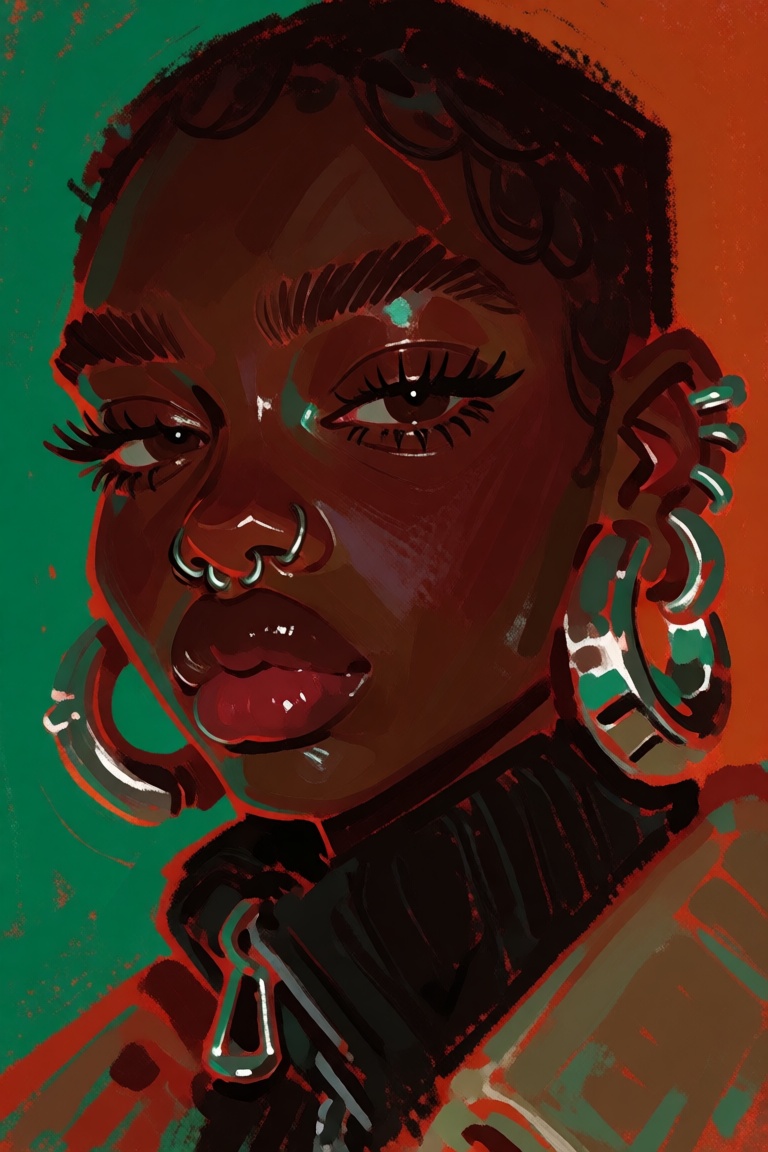 creatorfolk,  highly stylized painterly illustration,  rich oil-painting and chalk texture on Tensor.Art
