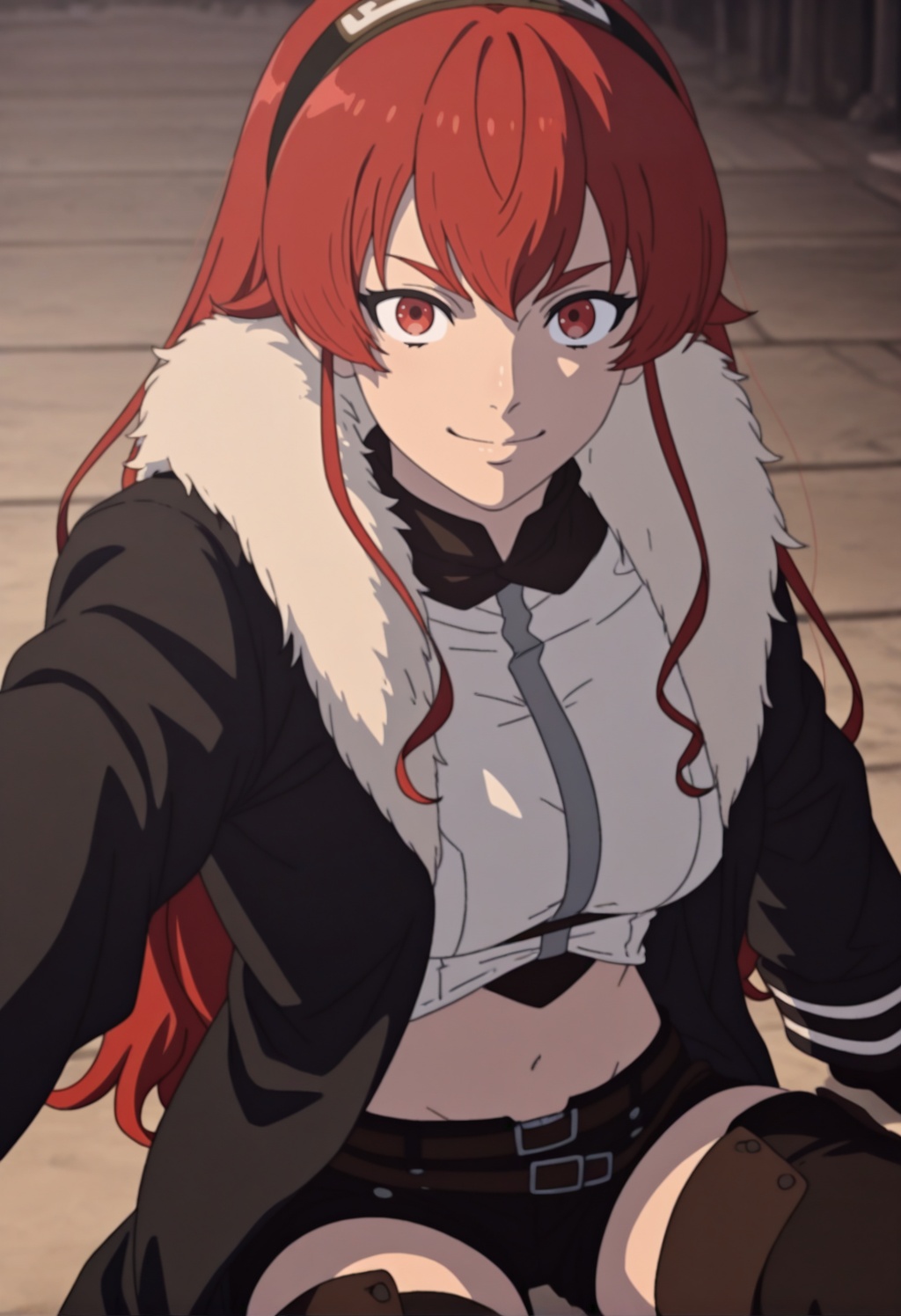 erisgmt,  1girl,  red hair on Tensor.Art