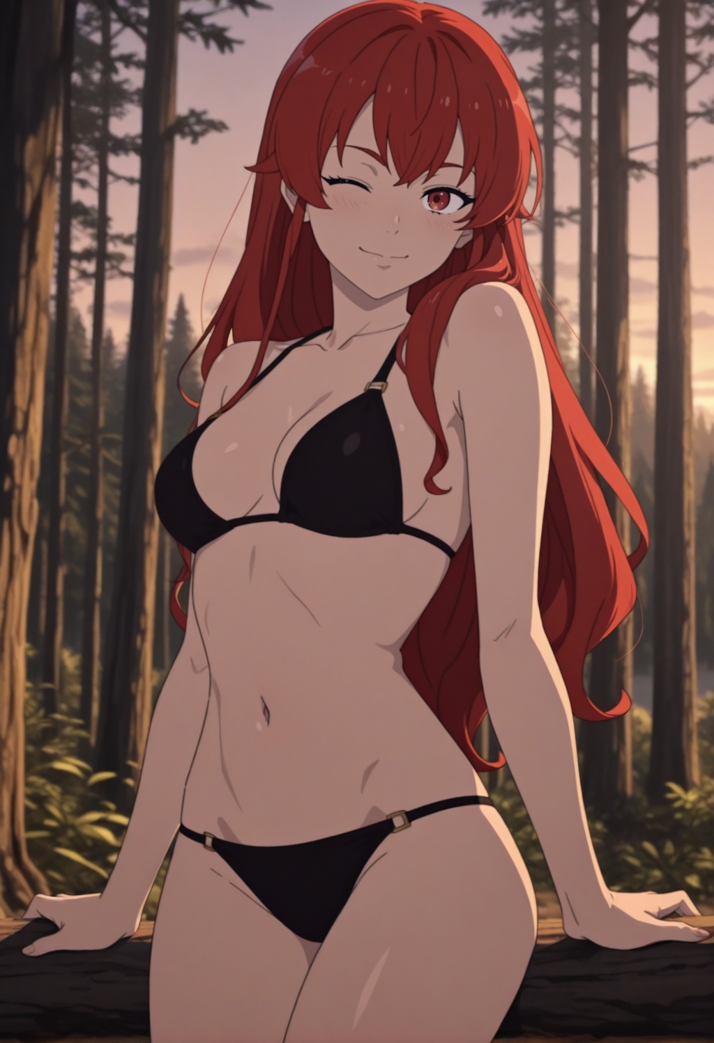 erisgmt,  1girl,  red hair on Tensor.Art