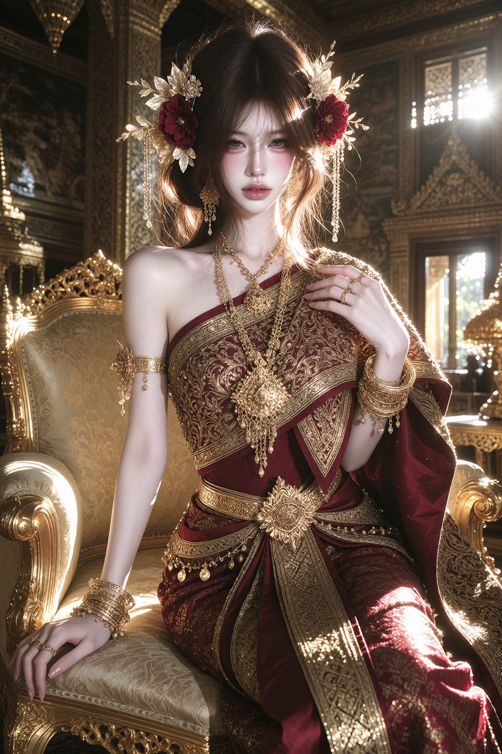 character: ***** young woman,  slim petite build,  fair luminous skin on Tensor.Art