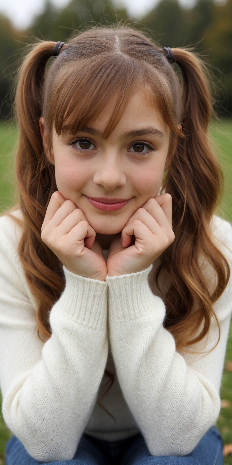 realistic,  1girl,  sweater on Tensor.Art