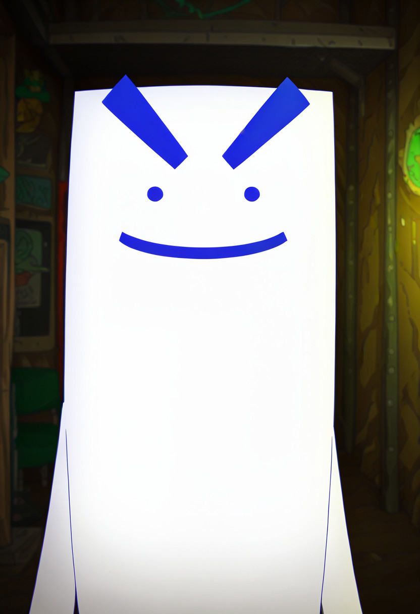 Straight White Maliens,  Leader(maliens),  rectangular body on Tensor.Art