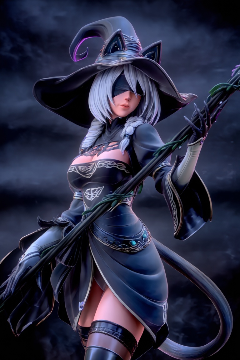 @zbrush_art,  This image features a highly detailed 3D model of a character that appears to be inspired by or directly fro...