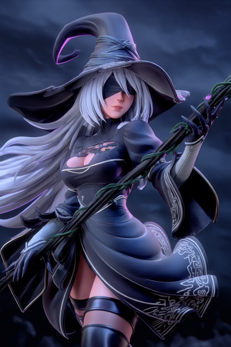 @zbrush_art,  This image features a highly detailed 3D model of a character that appears to be inspired by or directly fro...