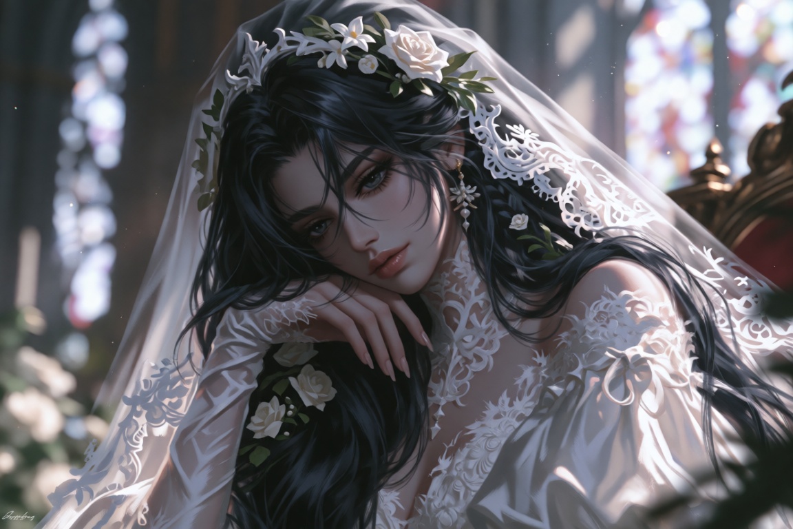 Style: semi realistic,  digital illustration,  detailed hair on Tensor.Art