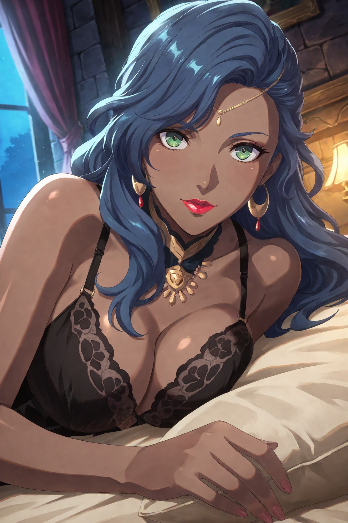 1girl,  LedaFEFW,  blue hair on Tensor.Art