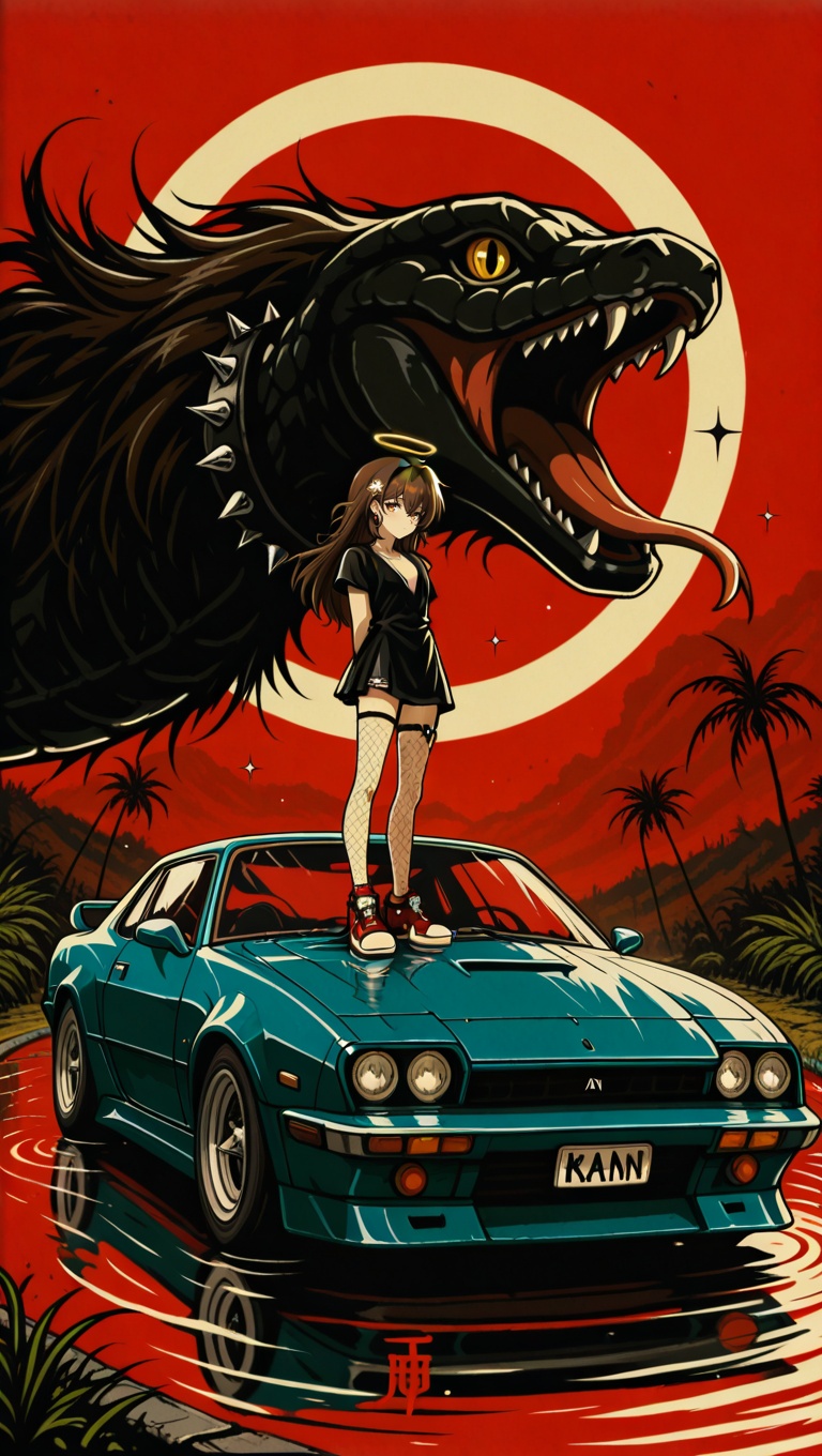 retro anime style,  2D anime style,  retro anime 1990's on Tensor.Art
