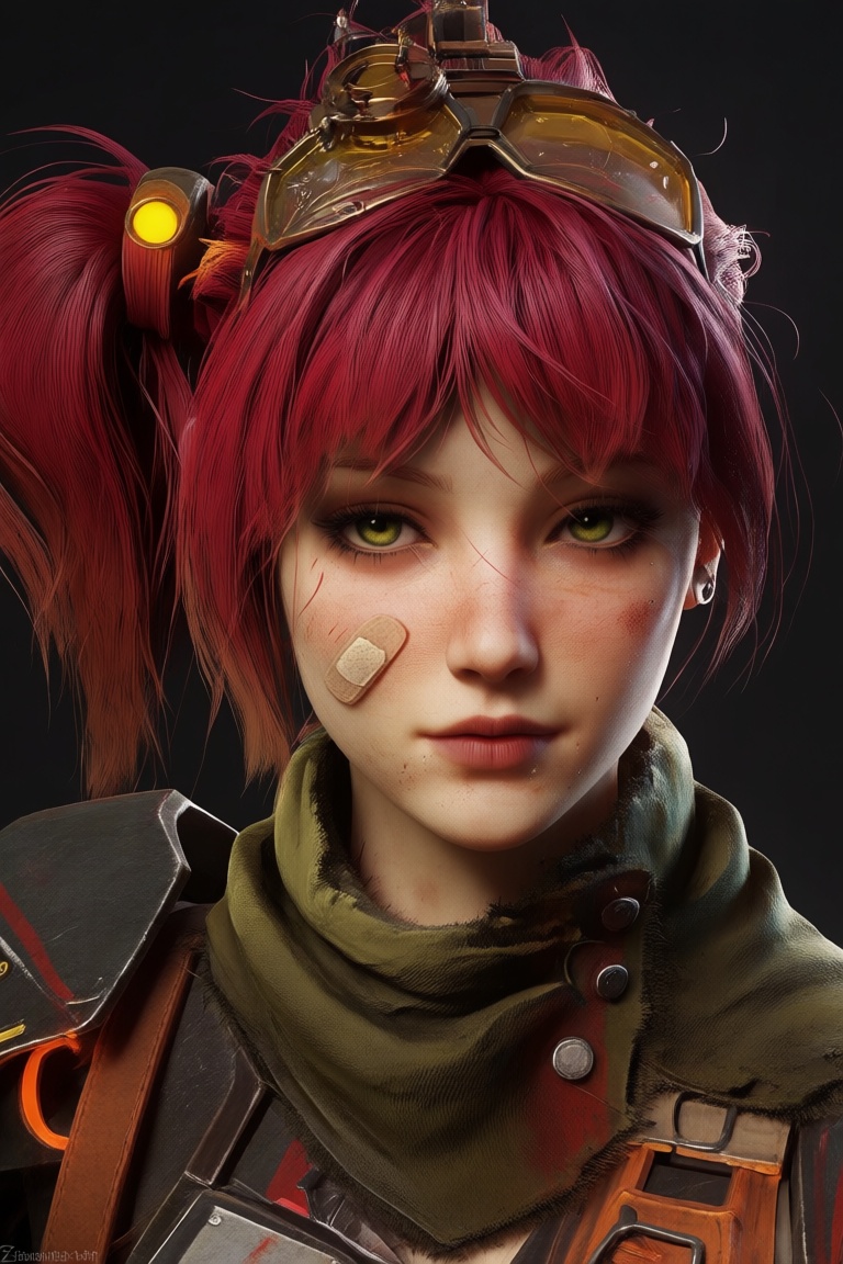 @zbrush_art,  The image showcases a highly detailed 3D character design,  likely created by an artist named Lucrezia Romeo...