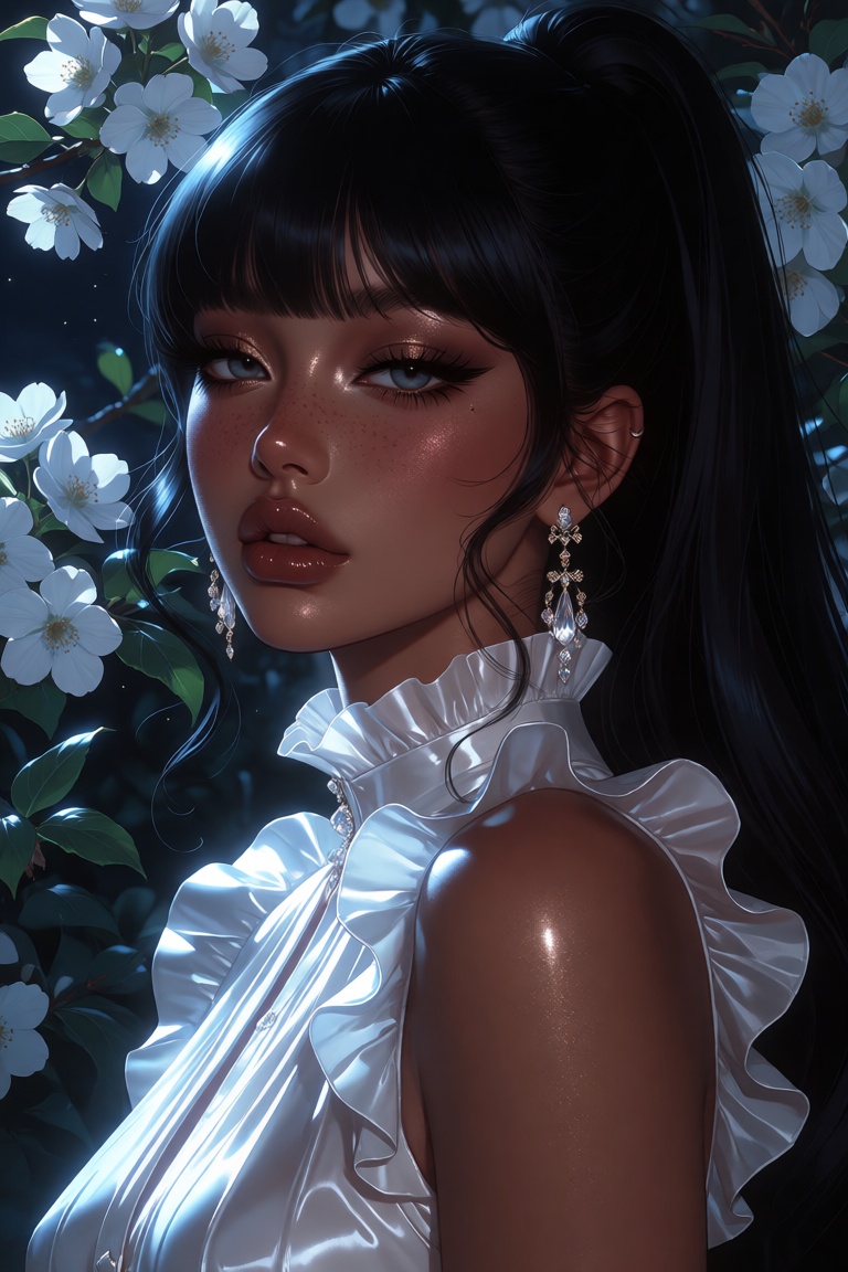Semi-realistic style,  niji illustration,  polished digital artwork on Tensor.Art