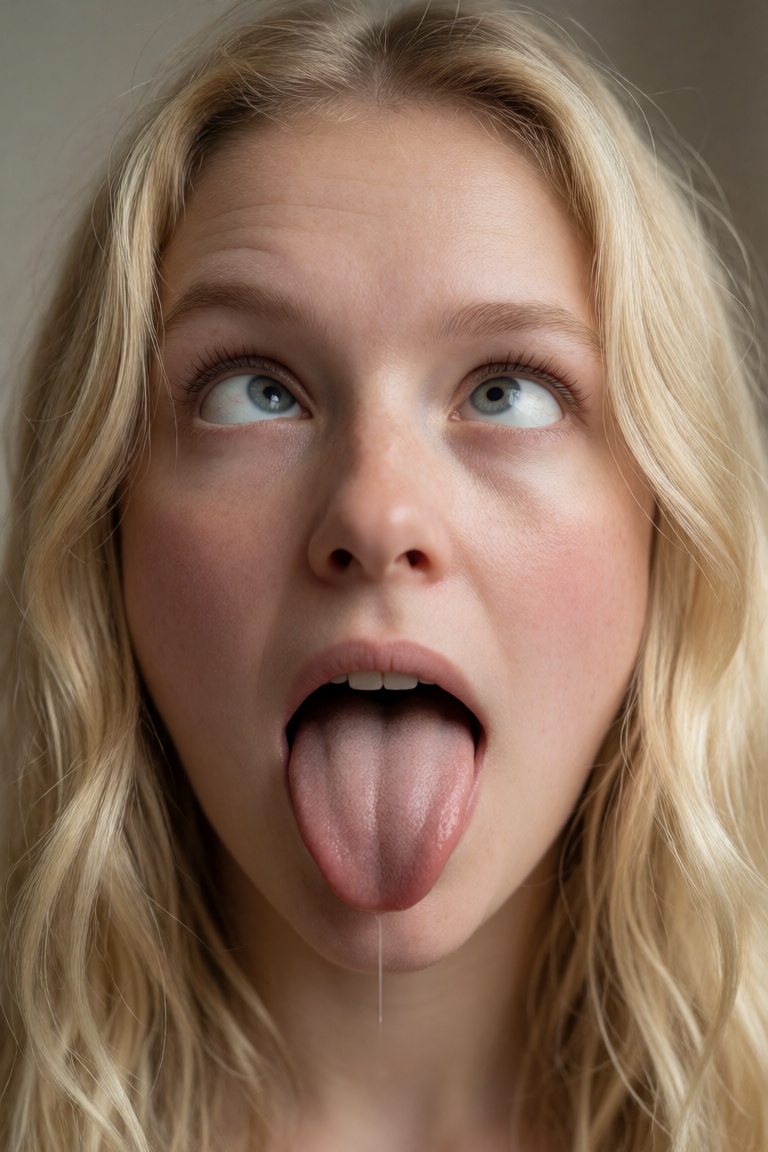 raw photo,  highly detailed,  photorealistic close-up portrait of a young Swedish woman with long wavy blonde hair on Tens...