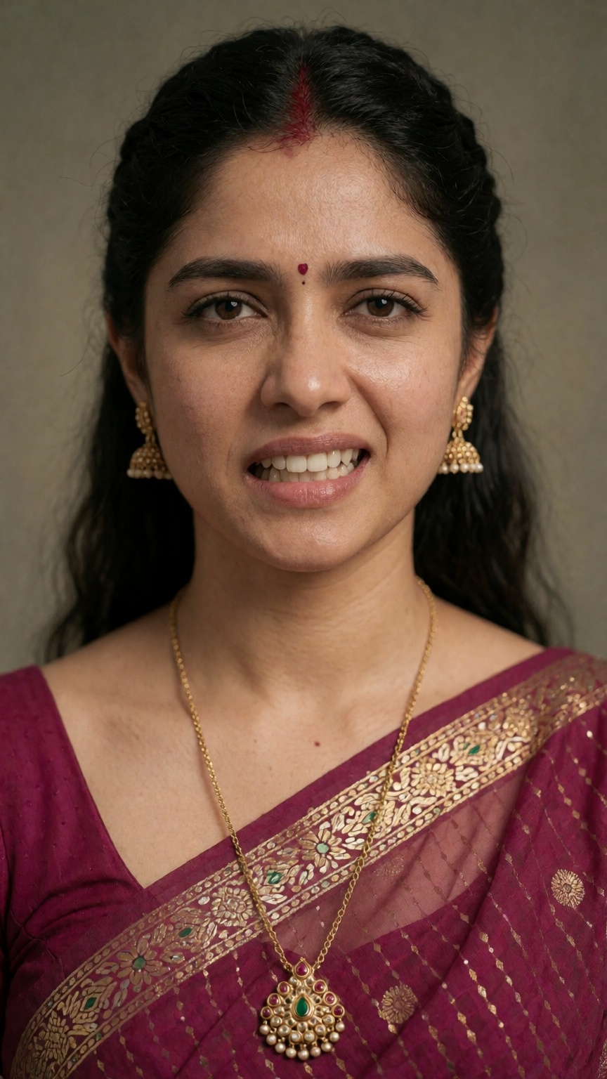 A Y2K style random region modern woman Evil face expression ,  mallu on Tensor.Art