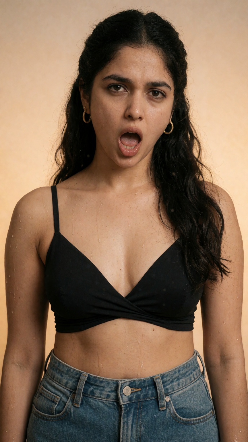 A Y2K style random region modern woman Evil face expression ,  mallu on Tensor.Art