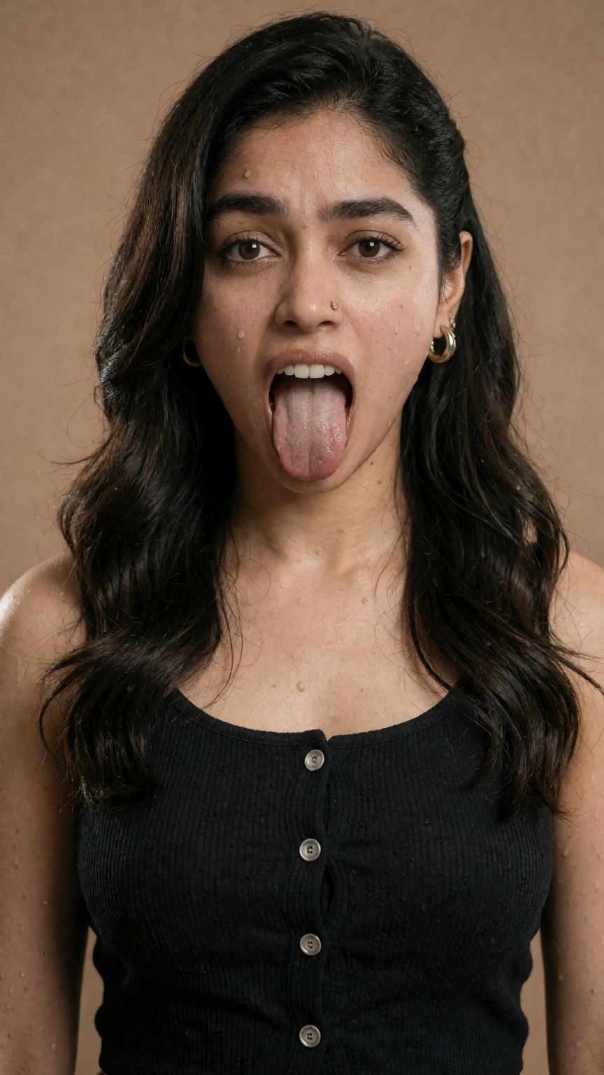 A Y2K style random region modern woman Evil face expression ,  mallu on Tensor.Art