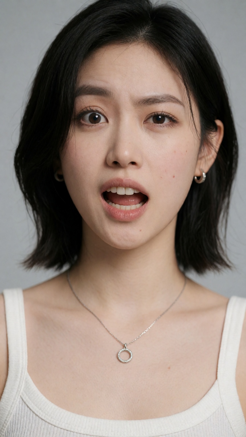 A Y2K style modern woman random face expression on Tensor.Art