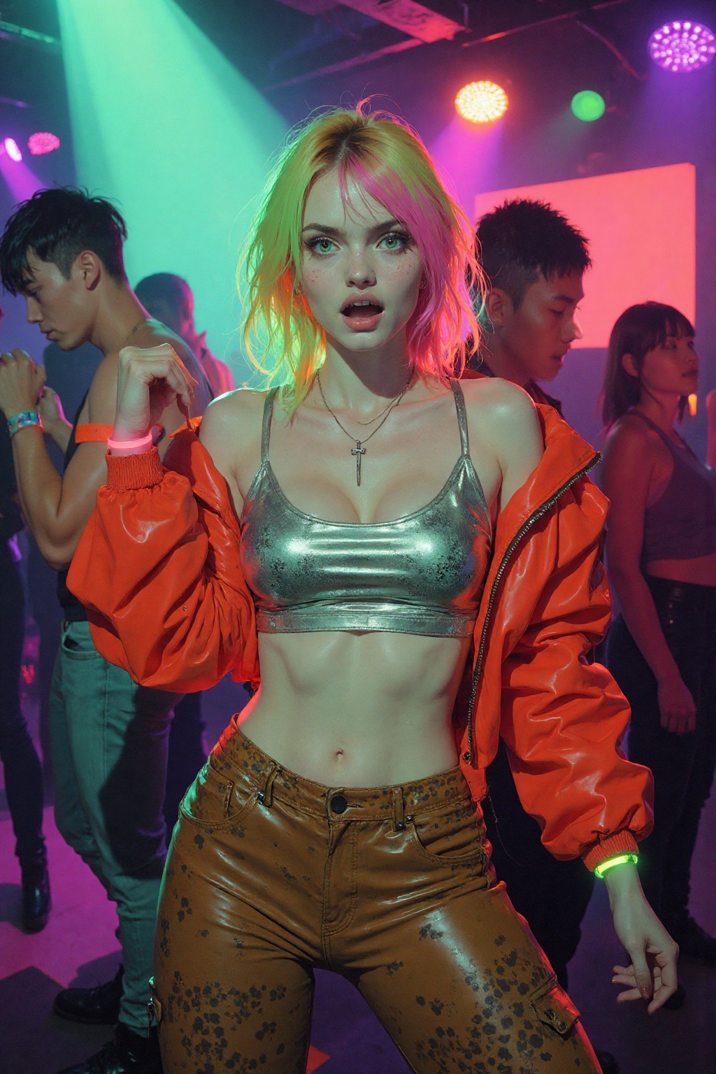 Mixed techniques: - The character is a Highly detailed photography,  high definition,  cinematic lighting on Tensor.Art