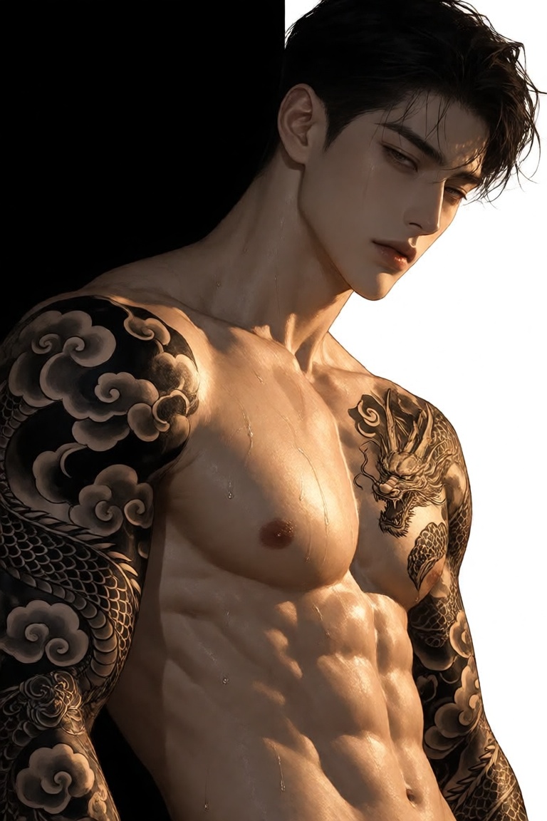 1boy,  solo,  upper body portrait on Tensor.Art