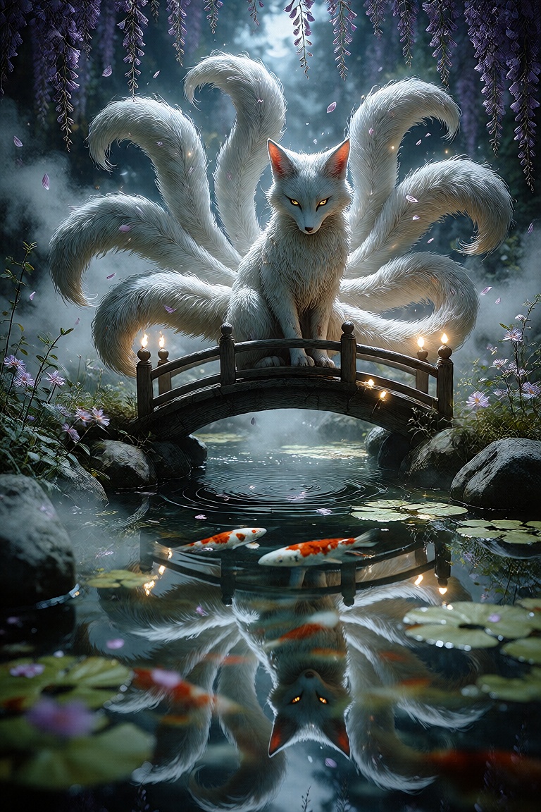 famous artwork,  alcohol ink and watercolor on traditional washi paper,  in a secluded on Tensor.Art